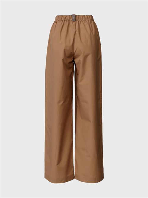 Cotton poplin trousers with elastic waist and diamond thread FABIANA FILIPPI | PAD266F456L5821268